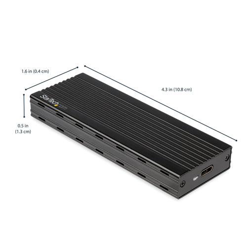 STARTECH storage drive enclosure SSD enclosure Black M.2 (M2E1BMU31C) - Cartouches Certifiees