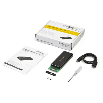 STARTECH storage drive enclosure SSD enclosure Black, Silver M.2 (SM21BMU31C3) - Cartouches Certifiees
