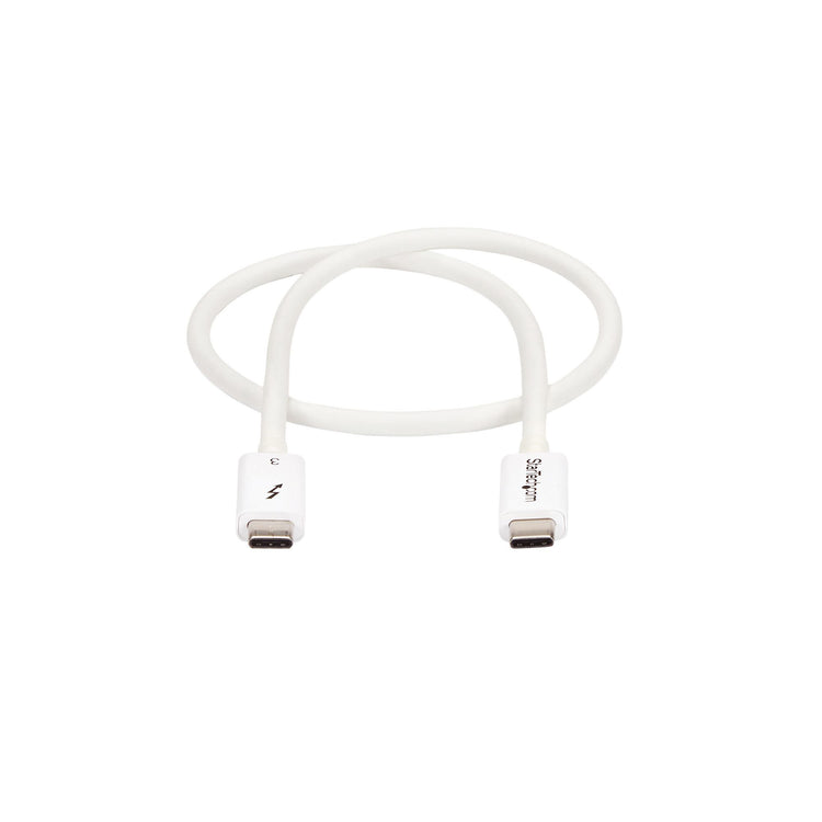 STARTECH Thunderbolt cable 0,5 m 40 Gbit/s White (TBLT34MM50CW) - Cartouches Certifiees