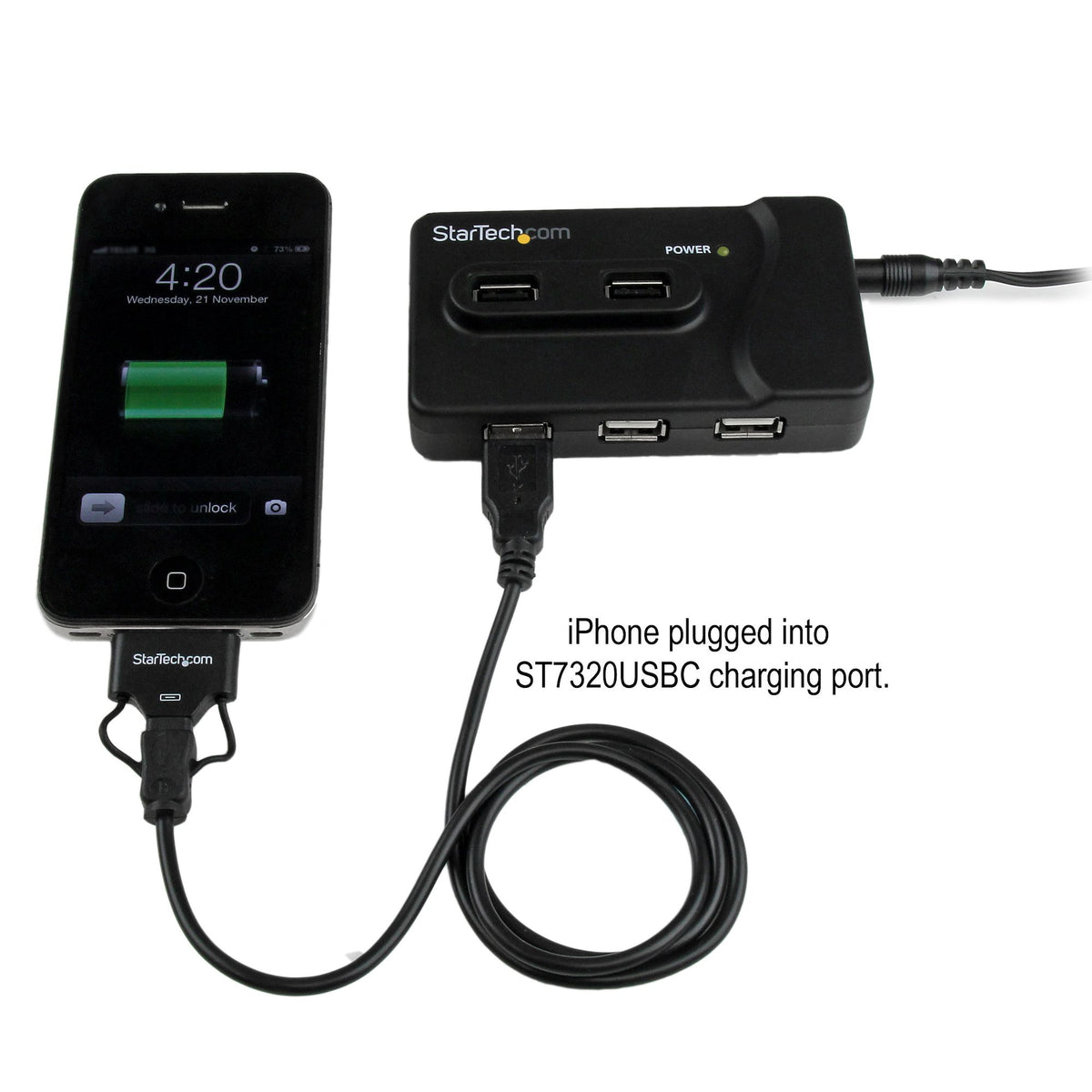 STARTECH USB 3.2 Gen 1 (3.1 Gen 1) Type-B 4800 Mbit/s Black (ST7320USBC) - Cartouches Certifiees