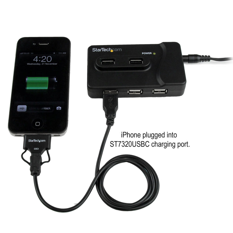 STARTECH USB 3.2 Gen 1 (3.1 Gen 1) Type-B 4800 Mbit/s Black (ST7320USBC) - Cartouches Certifiees