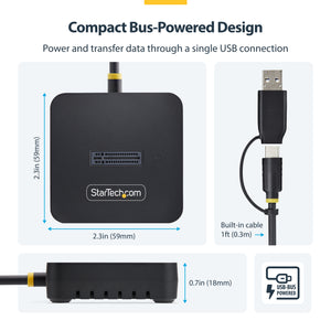 STARTECH USB-C/USB-A TO M.2 NVME DOCK ADAPTER SUPPORTS UP TO 10GBPS; DRIVERLESS SETUP FOR (1USB3-NVME-DOCK) - Cartouches Certifiees