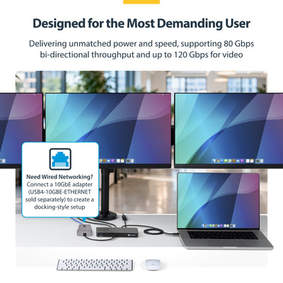 STARTECH USB-C/USB-A TO M.2 NVME DOCK ADAPTER SUPPORTS UP TO 10GBPS; DRIVERLESS SETUP FOR (1USB3-NVME-DOCK) - Cartouches Certifiees