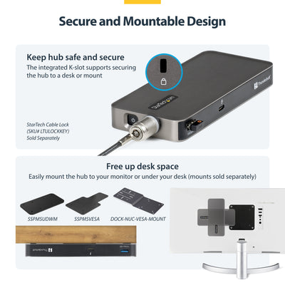 STARTECH USB-C/USB-A TO M.2 NVME DOCK ADAPTER SUPPORTS UP TO 10GBPS; DRIVERLESS SETUP FOR (1USB3-NVME-DOCK) - Cartouches Certifiees