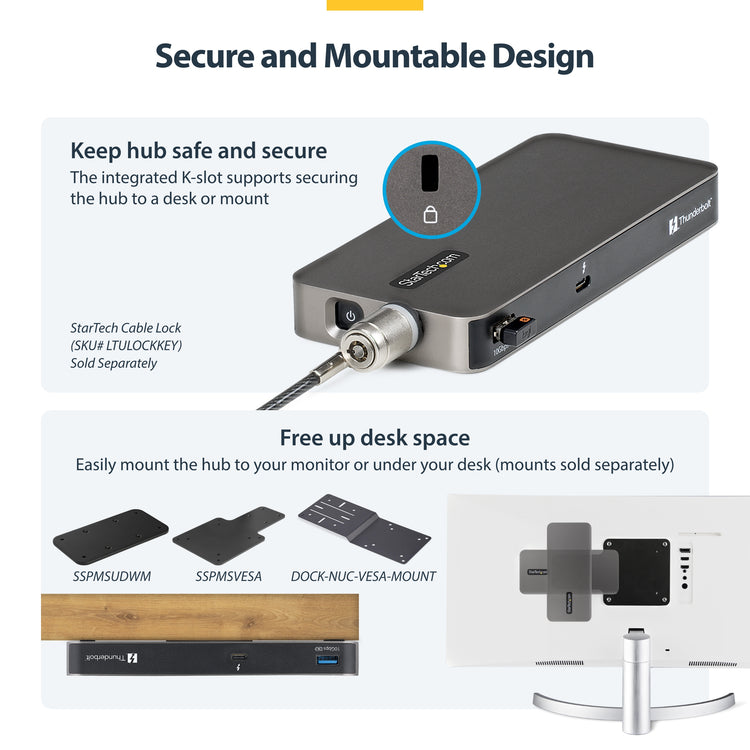 STARTECH USB-C/USB-A TO M.2 NVME DOCK ADAPTER SUPPORTS UP TO 10GBPS; DRIVERLESS SETUP FOR (1USB3-NVME-DOCK) - Cartouches Certifiees