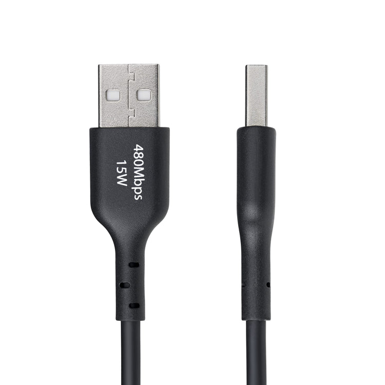STARTECH USB cable USB 2.0 0,15 m USB A USB C 0,48 Gbit/s 15 W Black (USB2AC6INCHBK) - Cartouches Certifiees