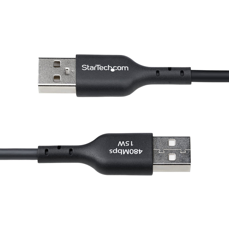 STARTECH USB cable USB 2.0 0,15 m USB A USB C 0,48 Gbit/s 15 W Black (USB2AC6INCHBK) - Cartouches Certifiees