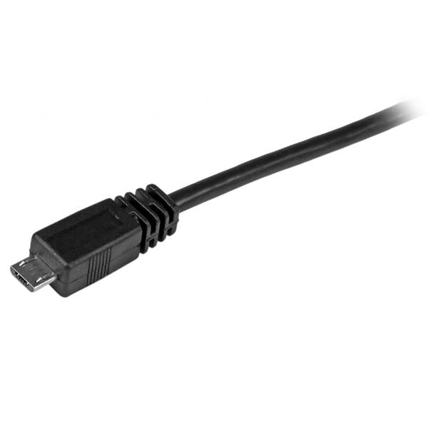 STARTECH USB cable USB 2.0 0,3 m USB A Micro-USB B 0,48 Gbit/s Black (UUSBHAUB1) - Cartouches Certifiees