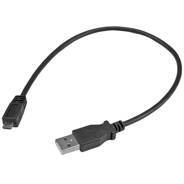 STARTECH USB cable USB 2.0 0,3 m USB A Micro-USB B 0,48 Gbit/s Black (UUSBHAUB1) - Cartouches Certifiees