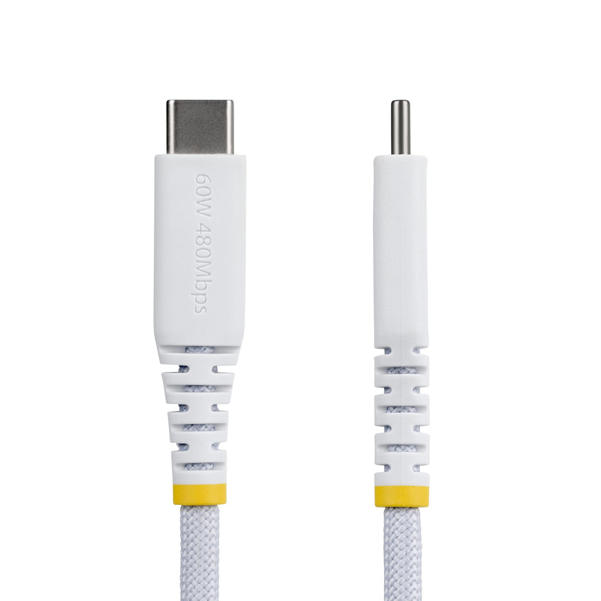 STARTECH USB cable USB 2.0 0,3 m USB C 0,48 Gbit/s 60 W White (USB2CC1FTNCBRWH) - Cartouches Certifiees