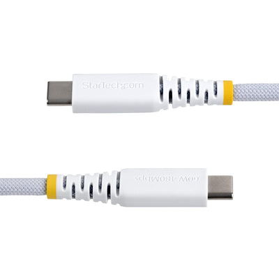 STARTECH USB cable USB 2.0 0,3 m USB C 0,48 Gbit/s 60 W White (USB2CC1FTNCBRWH) - Cartouches Certifiees