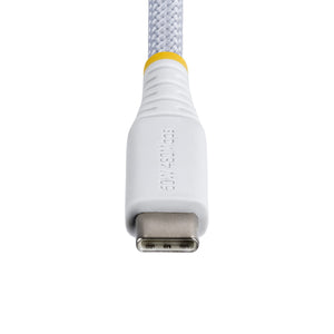 STARTECH USB cable USB 2.0 0,3 m USB C 0,48 Gbit/s 60 W White (USB2CC1FTNCBRWH) - Cartouches Certifiees