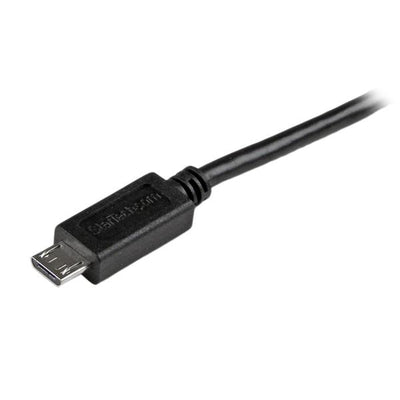 STARTECH USB cable USB 2.0 1,8 m USB A Micro-USB B 0,48 Gbit/s Black (USBAUB6BK) - Cartouches Certifiees