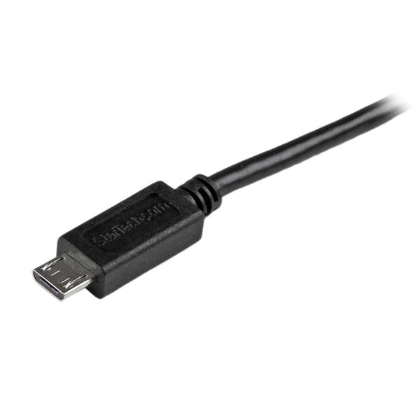 STARTECH USB cable USB 2.0 1,8 m USB A Micro-USB B 0,48 Gbit/s Black (USBAUB6BK) - Cartouches Certifiees