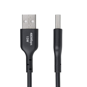 STARTECH USB cable USB 2.0 1,8 m USB A USB C 0,48 Gbit/s Black (USB2AC6FBKE) - Cartouches Certifiees