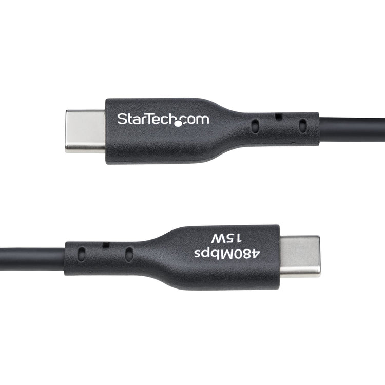 STARTECH USB cable USB 2.0 1,8 m USB A USB C 0,48 Gbit/s Black (USB2AC6FBKE) - Cartouches Certifiees