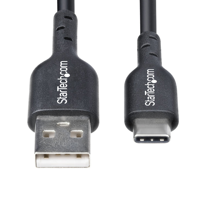 STARTECH USB cable USB 2.0 1,8 m USB A USB C 0,48 Gbit/s Black (USB2AC6FBKE) - Cartouches Certifiees