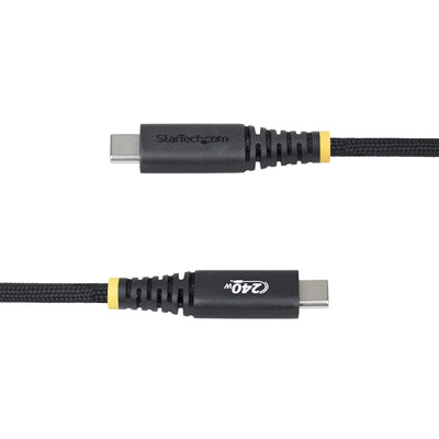 STARTECH USB cable USB 2.0 2 m USB C 0,48 Gbit/s 240 W Black (S2CEPR2M-USBSL-CABLE) - Cartouches Certifiees