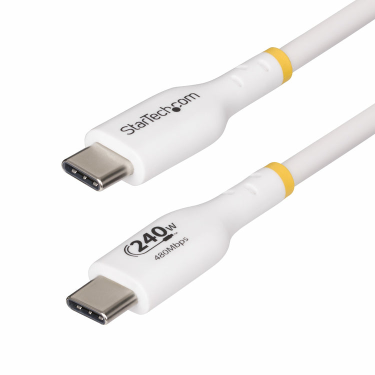 STARTECH USB cable USB 2.0 3,1 m USB C 0,48 Gbit/s 240 W White (USB2EPR10FW) - Cartouches Certifiees