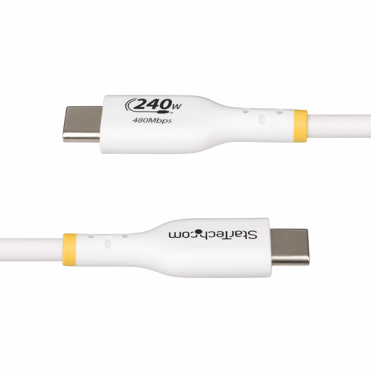 STARTECH USB cable USB 2.0 3,1 m USB C 0,48 Gbit/s 240 W White (USB2EPR10FW) - Cartouches Certifiees