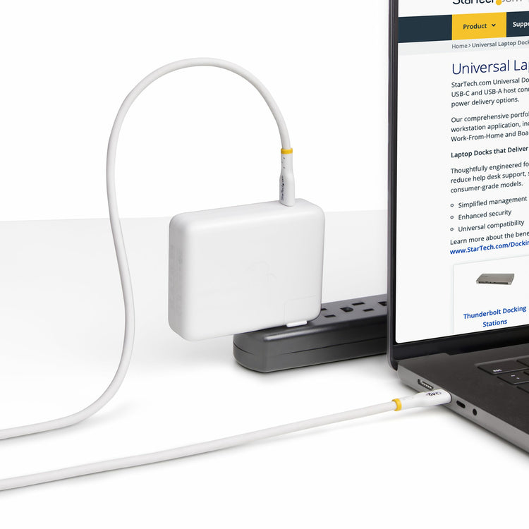 STARTECH USB cable USB 2.0 3,1 m USB C 0,48 Gbit/s 240 W White (USB2EPR10FW) - Cartouches Certifiees