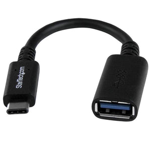STARTECH USB cable USB 3.2 Gen 1 (3.1 Gen 1) 0,15 m USB C USB A 5 Gbit/s Black (USB31CAADP) - Cartouches Certifiees