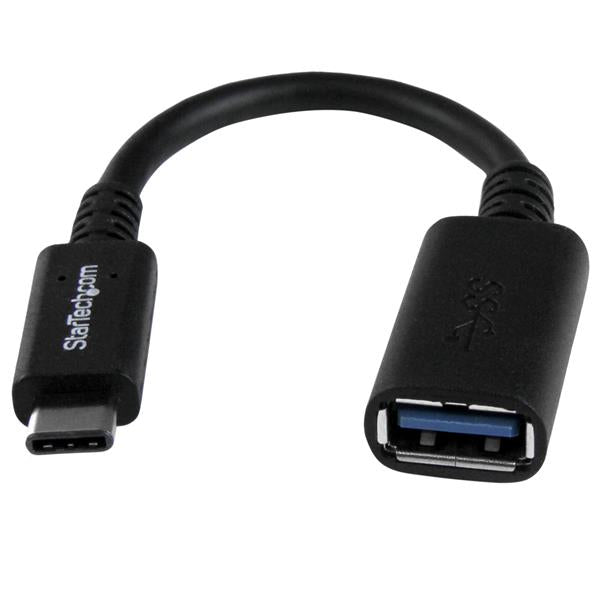 STARTECH USB cable USB 3.2 Gen 1 (3.1 Gen 1) 0,15 m USB C USB A 5 Gbit/s Black (USB31CAADP) - Cartouches Certifiees