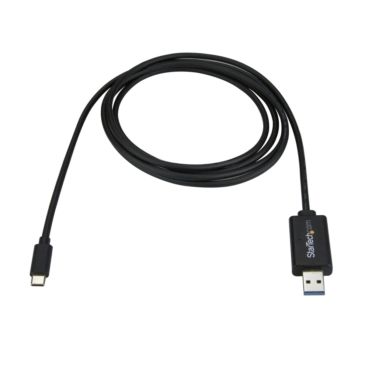 STARTECH USB cable USB 3.2 Gen 1 (3.1 Gen 1) 2 m USB A USB C 5 Gbit/s Black (USBC3LINK) - Cartouches Certifiees