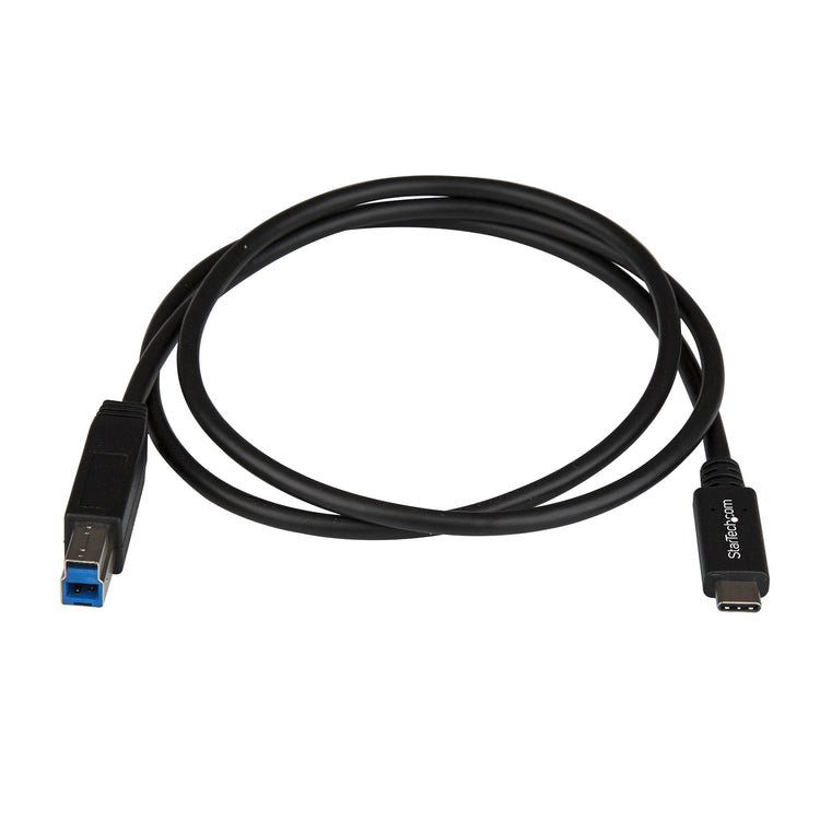 STARTECH USB cable USB 3.2 Gen 2 (3.1 Gen 2) 1 m USB C USB B 10 Gbit/s Black (USB31CB1M) - Cartouches Certifiees