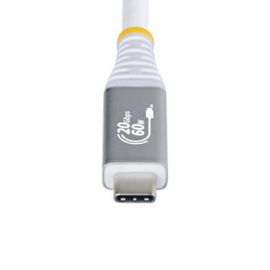 STARTECH USB cable USB4 Gen 2x2 3 m USB C 20 Gbit/s 60 W White (CC10FT20GUSB4CXW) - Cartouches Certifiees