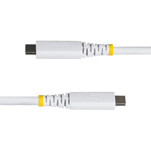 STARTECH USB cable USB4 Gen 3x2 0,5 m USB C 40 Gbit/s 240 W White (CC50CM40GUSB4TPW) - Cartouches Certifiees