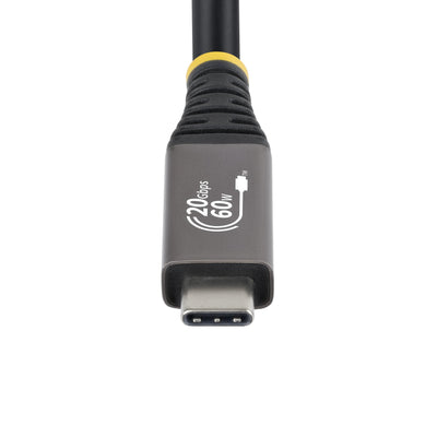 STARTECH USB cable USB4 Gen 3x2 3 m USB C 20 Gbit/s 60 W Black (CC10FT20GUSB4CX) - Cartouches Certifiees