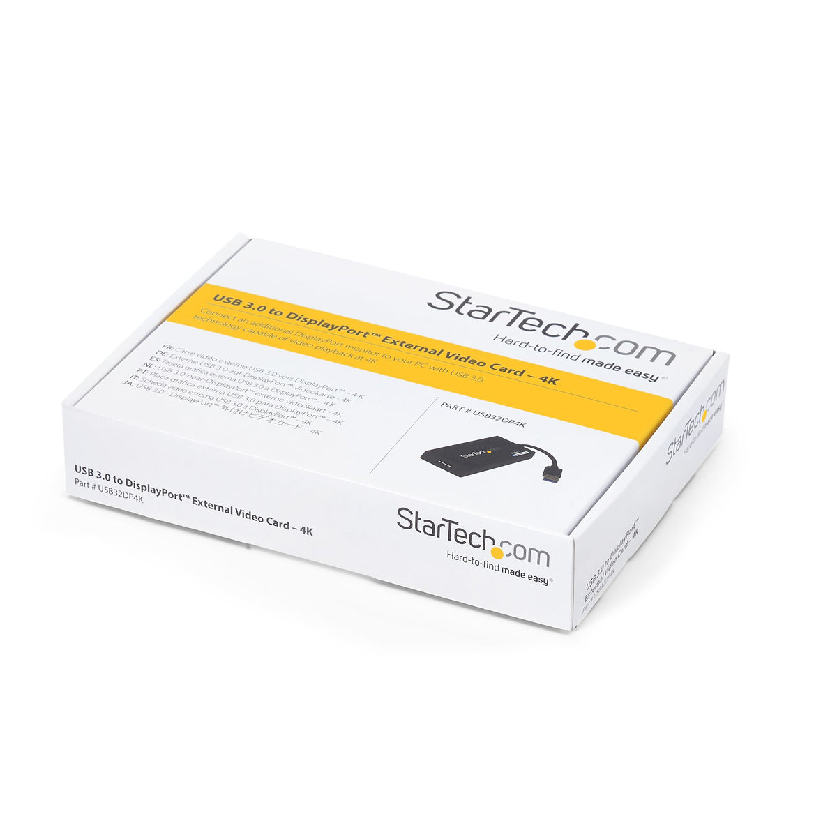 STARTECH USB graphics adapter 3840 x 2160 pixels Black (USB32DP4K) - Cartouches Certifiees