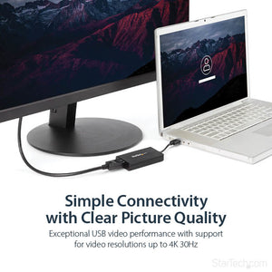 STARTECH USB graphics adapter 3840 x 2160 pixels Black (USB32DP4K) - Cartouches Certifiees