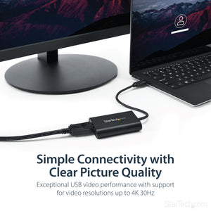 STARTECH USB graphics adapter 3840 x 2160 pixels Black (USB32DPES2) - Cartouches Certifiees