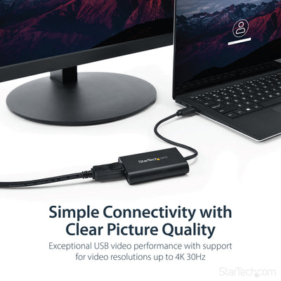 STARTECH USB graphics adapter 3840 x 2160 pixels Black (USB32DPES2) - Cartouches Certifiees