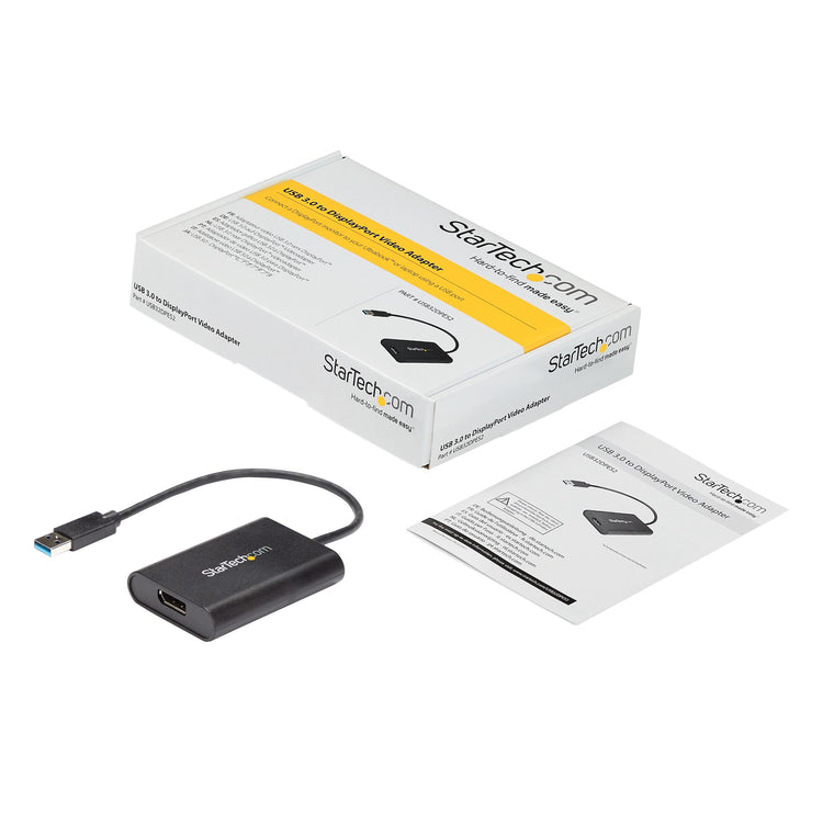 STARTECH USB graphics adapter 3840 x 2160 pixels Black (USB32DPES2) - Cartouches Certifiees