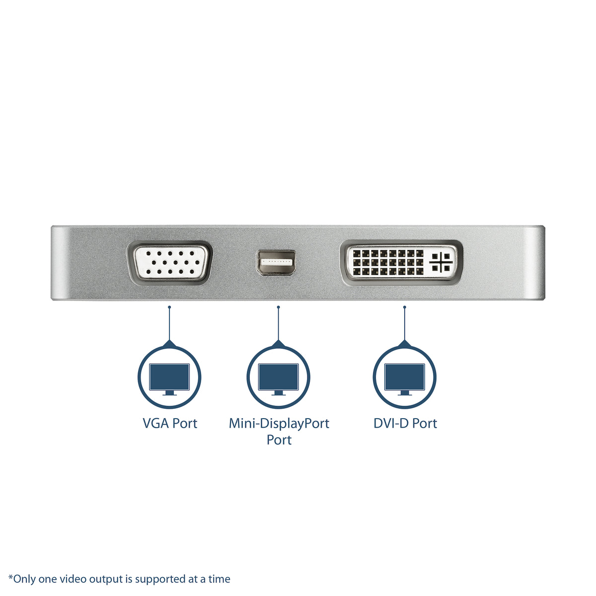 STARTECH USB graphics adapter 3840 x 2160 pixels Silver (CDPVGDVHDMDP) - Cartouches Certifiees
