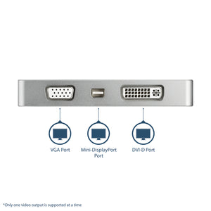 STARTECH USB graphics adapter 3840 x 2160 pixels Silver (CDPVGDVHDMDP) - Cartouches Certifiees