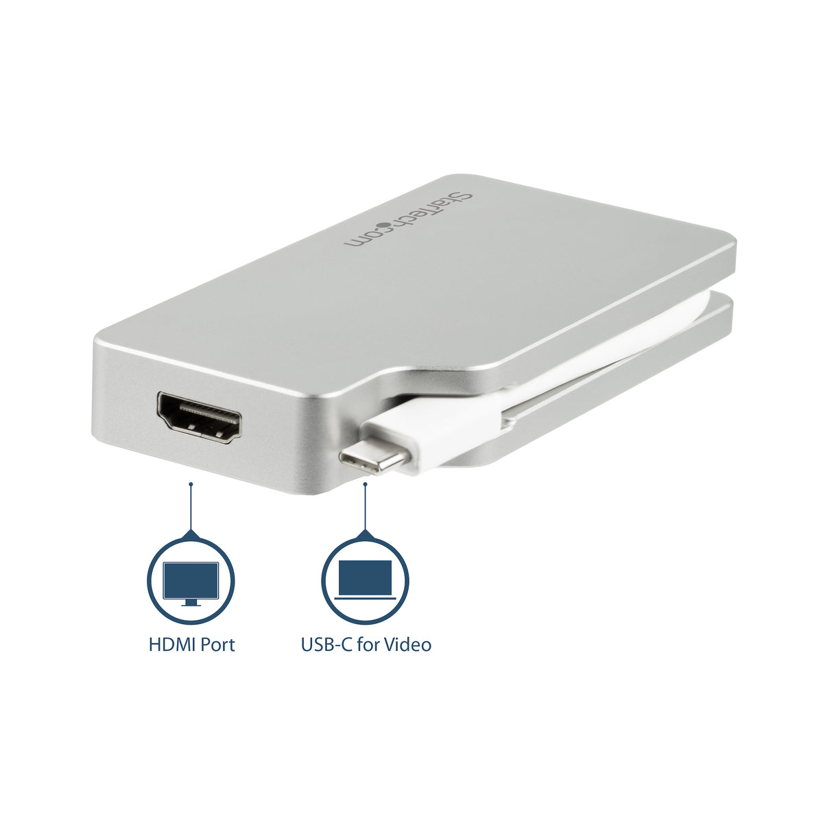 STARTECH USB graphics adapter 3840 x 2160 pixels Silver (CDPVGDVHDMDP) - Cartouches Certifiees