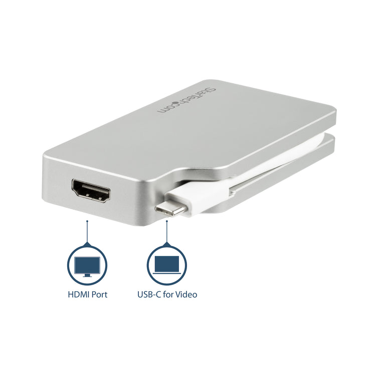 STARTECH USB graphics adapter 3840 x 2160 pixels Silver (CDPVGDVHDMDP) - Cartouches Certifiees
