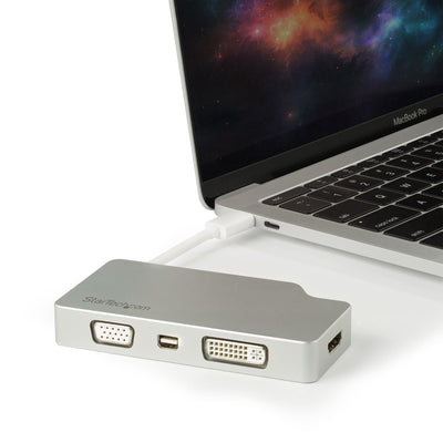 STARTECH USB graphics adapter 3840 x 2160 pixels Silver (CDPVGDVHDMDP) - Cartouches Certifiees