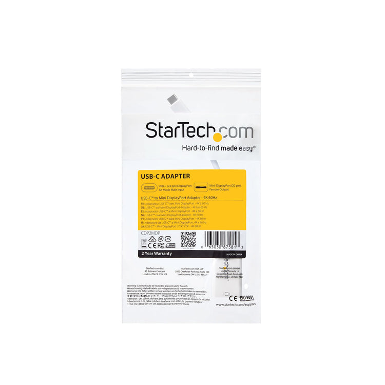 STARTECH USB graphics adapter 3840 x 2160 pixels White (CDP2MDP) - Cartouches Certifiees