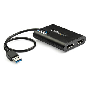STARTECH USB graphics adapter 4096 x 2160 pixels Black (USB32DP24K60) - Cartouches Certifiees