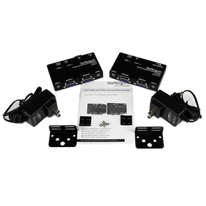 STARTECH VGA and Audio over Cat5 Extender AV transmitter & receiver Black (ST122UTPA) - Cartouches Certifiees
