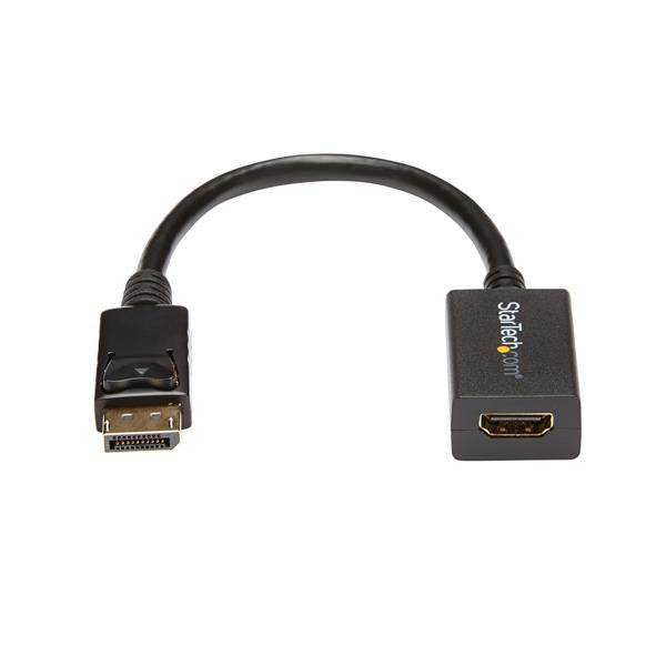 STARTECH video cable adapter 0,21 m DisplayPort HDMI Black (DP2HDMI2) - Cartouches Certifiees