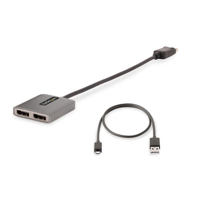 STARTECH video cable adapter 0,3 m DisplayPort 2 x DVI Grey (MST14DP122DP) - Cartouches Certifiees