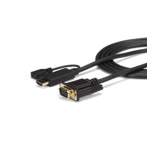 STARTECH video cable adapter 0,9 m VGA (D-Sub) HDMI + Micro USB Black (HD2VGAMM3) - Cartouches Certifiees