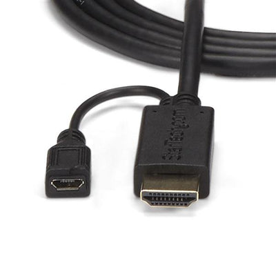 STARTECH video cable adapter 0,9 m VGA (D-Sub) HDMI + Micro USB Black (HD2VGAMM3) - Cartouches Certifiees