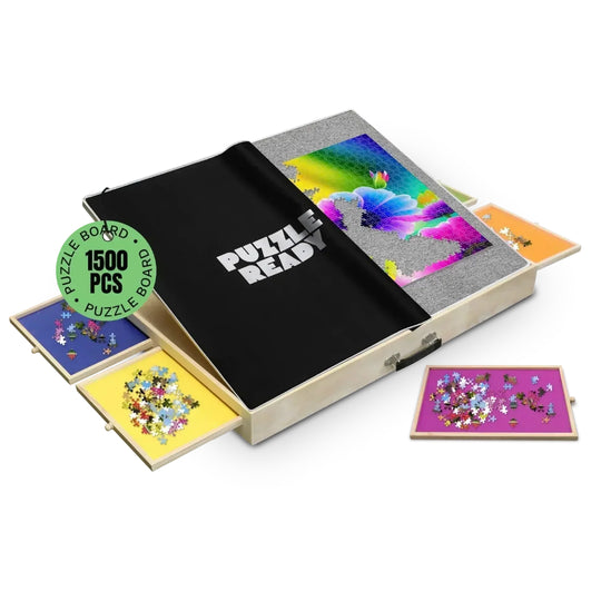 PUZZLE READY Tilting Puzzle Board with Drawers and Cover Mat